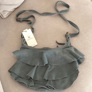 Anabaglish Suede Cross-body Bag